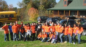 Thanks so much to Julie Jakolat of Little Dog Orchard, Don & Casey Hall & Annie Landfield, Erica Wagner & all the amazing SUNY New Paltz students who Made a Difference  10/23/11  picking apples & pressing 30 gallons of cider which we delivered to Queens Galley Soup Kitchen.