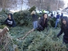 Kingston High School Students assist with Tree Chipping for the Community, MLK Day 2010