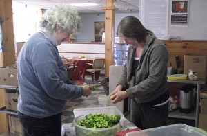 Elana and Penny helping to prepare lunch at Queens Galley, MLK National Day of Service, 2010. Thank you so much to everyone who volunteered their time!