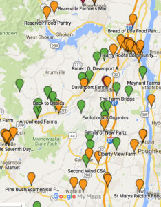 Map of Local Farms, Food Pantries & Soup Kitchens