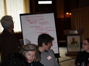 Participants in the Community Resources working group at the Hunger Forum, November 20th 2009