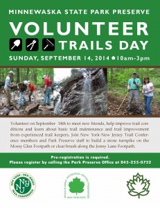 Minnewaska Volunteer Trails Day September 14 2014