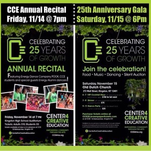 CCE Annual Recital and 25th Anniversary Gala