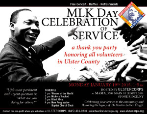 MLK Day Celebration of Service  Monday January 19 2015