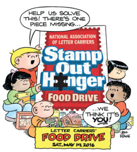 Stamp Out Hunger Food Drive Saturday May 14, 2016
