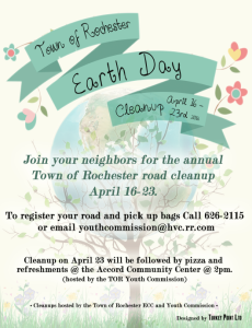 Town of Rochester Earth Day Road Clean-up Days