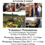 Volunteer Orientations for local Food Pantries + Feeding Programs